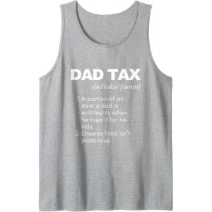 image:imageFunny Witty Dad Tax Gift Tank TopHeather Grey
