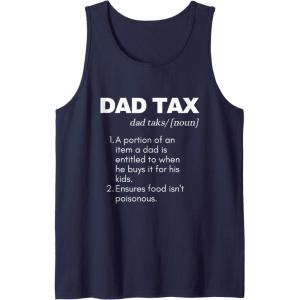 image:imageFunny Witty Dad Tax Gift Tank TopNavy Blue