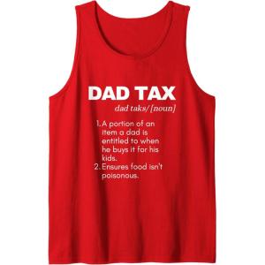 image:imageFunny Witty Dad Tax Gift Tank TopRed