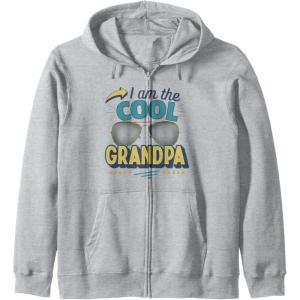 image:imageI am the Cool Grandpa Funny Papa Gift Zip HoodieHeather Grey