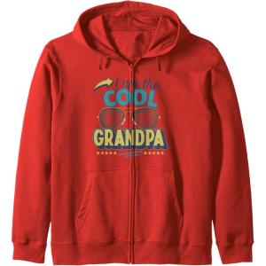 image:imageI am the Cool Grandpa Funny Papa Gift Zip HoodieRed