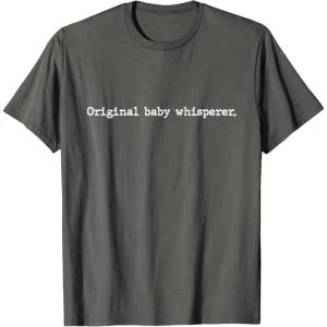 image:imageOriginal Baby Whisperer  New Dad Dad To Be Gift TShirtAsphalt Grey