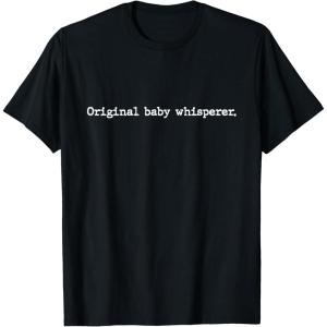 image:imageOriginal Baby Whisperer  New Dad Dad To Be Gift TShirtBlack
