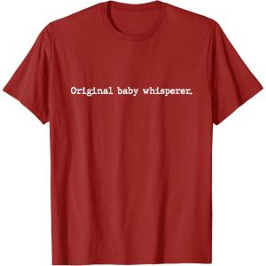 image:imageOriginal Baby Whisperer  New Dad Dad To Be Gift TShirtCranberry Red