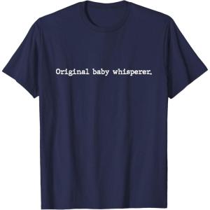 image:imageOriginal Baby Whisperer  New Dad Dad To Be Gift TShirtNavy Blue