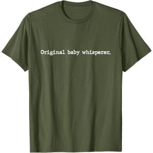 image:imageOriginal Baby Whisperer  New Dad Dad To Be Gift TShirtOlive Green