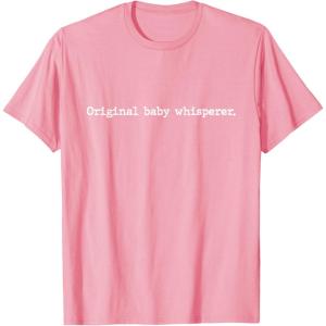 image:imageOriginal Baby Whisperer  New Dad Dad To Be Gift TShirtPink