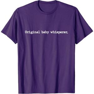 image:imageOriginal Baby Whisperer  New Dad Dad To Be Gift TShirtPurple