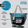 image:imagePersonalized Nurse Tote Bag for Work  Custom Designed Tote Bag for Nurses with Zipper and Interior Pockets Medical WorkersLoulou Teal