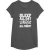 image:imageSleep All Day Nurse All Night  Gift for Nurses TShirtAsphalt Grey