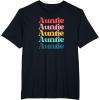 image:imageAuntie Colorful Retro Gift TShirtBlack