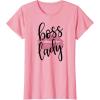 image:imageBoss Lady  Working Woman Kissing Lips TShirtPink