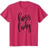 image:imageBoss Lady  Working Woman Kissing Lips TShirtRed Heather