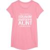 image:imageFreakin Awesome Aunt Looks Like  Gift for Aunts Auntie TShirtPink