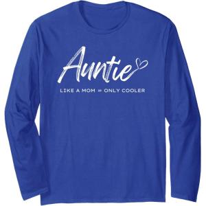 image:imageAuntie  like a mom only cooler Long Sleeve TShirtRoyal Blue