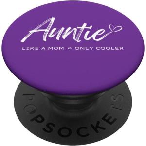 image:imageAuntie  like a mom only cooler PopSockets Swappable PopGripStandard