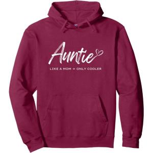 image:imageAuntie  like a mom only cooler Pullover HoodieBurgundy