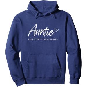 image:imageAuntie  like a mom only cooler Pullover HoodieNavy Blue