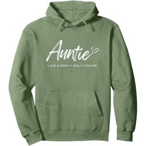 image:imageAuntie  like a mom only cooler Pullover HoodieSage Green