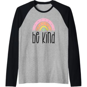 image:imageBe Kind Gifts for Women Girlfriend Sister Aunt and More Raglan Baseball TeeBlackAthletic Heather