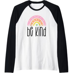 image:imageBe Kind Gifts for Women Girlfriend Sister Aunt and More Raglan Baseball TeeBlackWhite