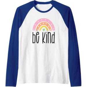 image:imageBe Kind Gifts for Women Girlfriend Sister Aunt and More Raglan Baseball TeeRoyal BlueWhite