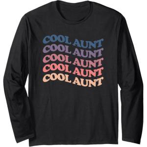 image:imageCool aunt retro rainbow gift for aunts and auntie Long Sleeve TShirtBlack