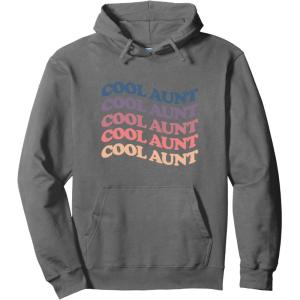 image:imageCool aunt retro rainbow gift for aunts and auntie Pullover HoodieAsphalt Grey