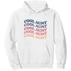 image:imageCool aunt retro rainbow gift for aunts and auntie Pullover HoodieWhite