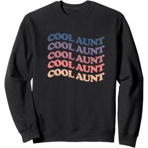 image:imageCool aunt retro rainbow gift for aunts and auntie SweatshirtBlack