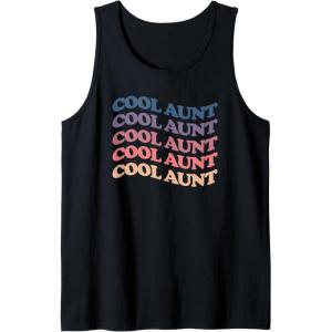 image:imageCool aunt retro rainbow gift for aunts and auntie Tank TopBlack