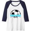 image:imageSoccer Mom  Soccer Mom Gifts Raglan Baseball TeeNavy BlueWhite
