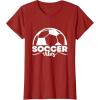 image:imageSoccer Vibes  Soccer Mom Gifts TShirtCranberry Red