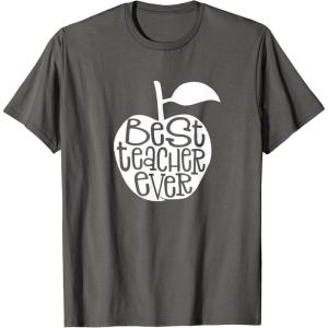 image:imageBest Teacher Ever  Great gift for Teachers TShirt for Men Women KidsAsphalt Grey