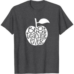 image:imageBest Teacher Ever  Great gift for Teachers TShirt for Men Women KidsDark Heather Grey