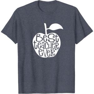image:imageBest Teacher Ever  Great gift for Teachers TShirt for Men Women KidsHeather Blue