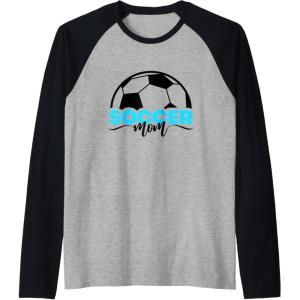 image:imageSoccer Mom  Soccer Mom Gifts Raglan Baseball TeeBlackAthletic Heather