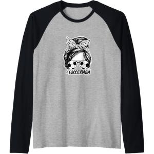 image:imageSoccerMom  Soccer Mom Gifts Raglan Baseball TeeBlackAthletic Heather