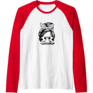 image:imageSoccerMom  Soccer Mom Gifts Raglan Baseball TeeRedWhite