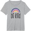 image:imageBe Kind Purple  Great gift for Women Friends Mom TShirtHeather Grey