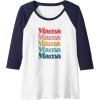 image:imageColorful Retro Mama Gift Raglan Baseball TeeNavy BlueWhite