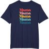 image:imageColorful Retro Mama Gift TShirtNavy Blue