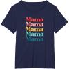 image:imageColorful Retro Mama Gift TShirtNavy Blue