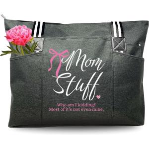 image:imageBrooke amp Jess Designs Mom Bags for Everyday  Bags for Women with Zipper Large Stylish Travel Bag Work BagBlack Tessa Mom Stuff