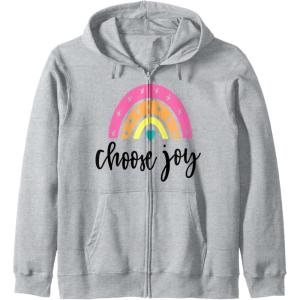 image:imageChoose Joy Gifts for Friends Girlfriends Mom Sisters Zip HoodieHeather Grey