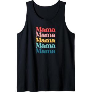 image:imageColorful Retro Mama Gift Tank TopBlack