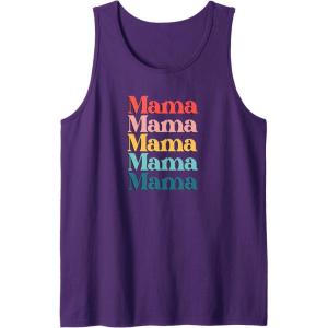 image:imageColorful Retro Mama Gift Tank TopPurple