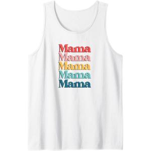 image:imageColorful Retro Mama Gift Tank TopWhite
