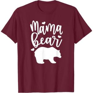 image:imageMama Bear  Great gift for Women Friends Mom TShirtBurgundy