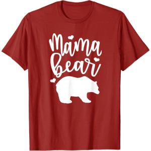 image:imageMama Bear  Great gift for Women Friends Mom TShirtCranberry Red